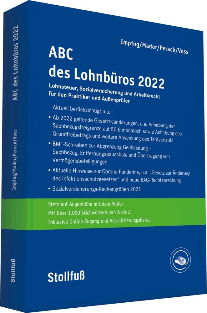ABC des Lohnbüros 2022, m.  Buch, m.  Online-Zugang