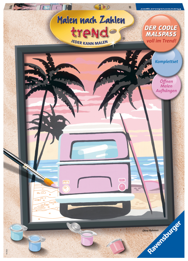 Ravensburger Malen nach Zahlen 20070 - Beach Life - ab 12 Jahren