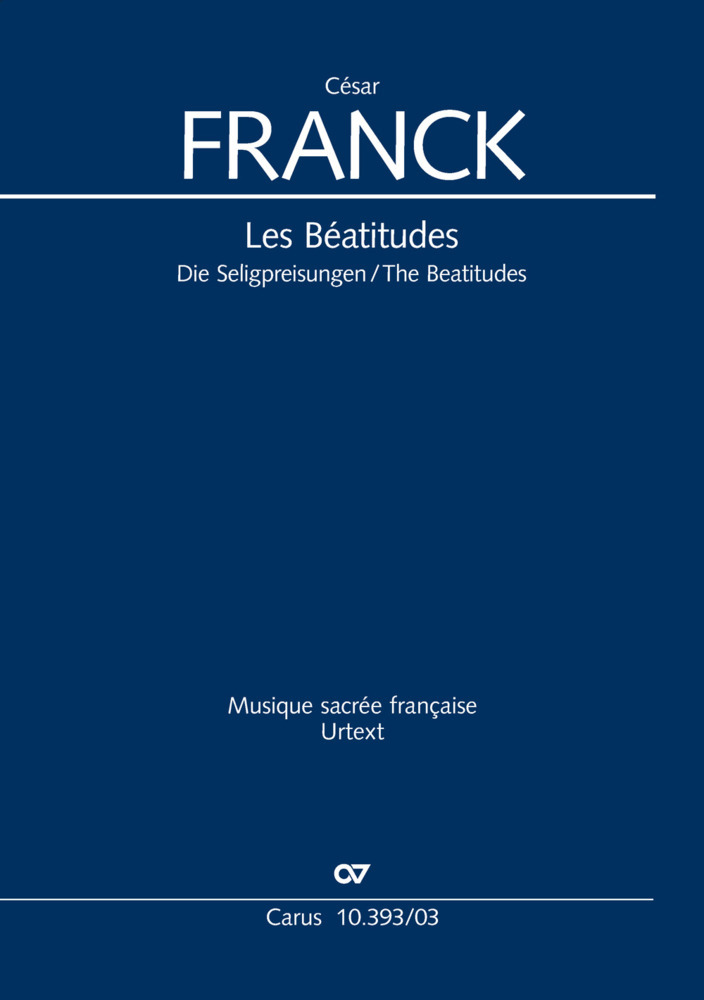 Les Béatitudes (Klavierauszug)