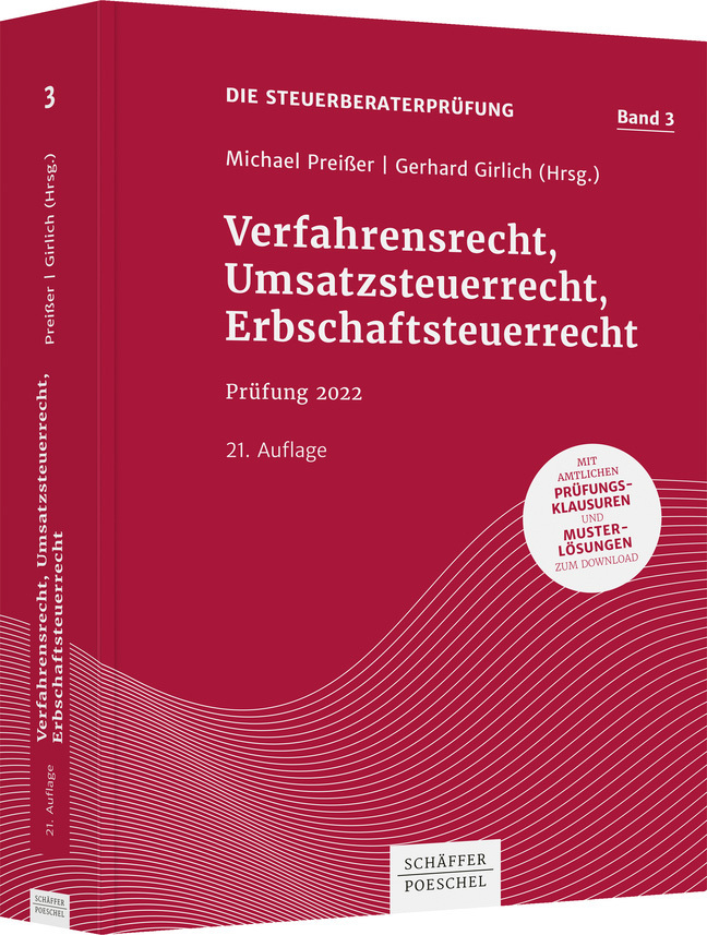 Verfahrensrecht, Umsatzsteuerrecht, Erbschaftsteuerrecht