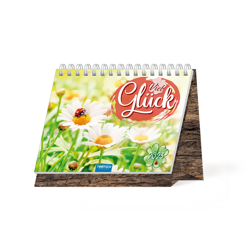 Trötsch Aufstellkalender Viel Glück 2023