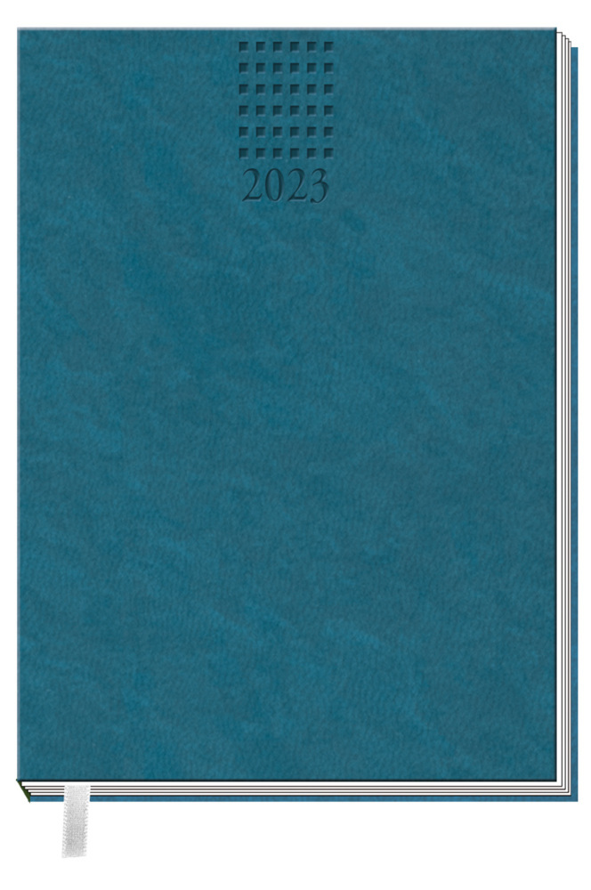 Trötsch Taschenkalender A7 Soft Touch Petrol 2023
