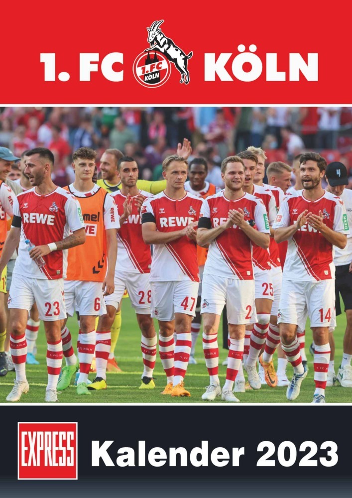 1. FC Köln 2023 - Fußball-Kalender - Express-Fankalender - Wandkalender 29,7 x 42 cm