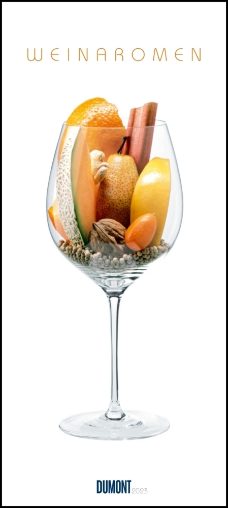 Weinaromen 2023 - Wandkalender - Hoch-Format 22 x 49,5 cm