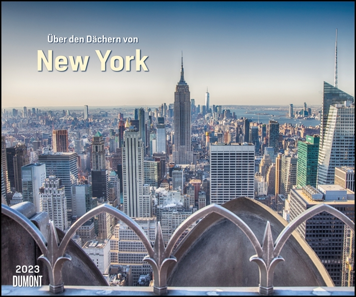 Über den Dächern von New York 2023  - Städte-Reise-Kalender - Querformat 60 x 50 cm - Spiralbindung
