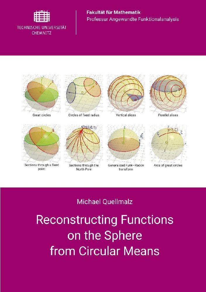 Reconstructing Functions on the Sphere from Circular Means