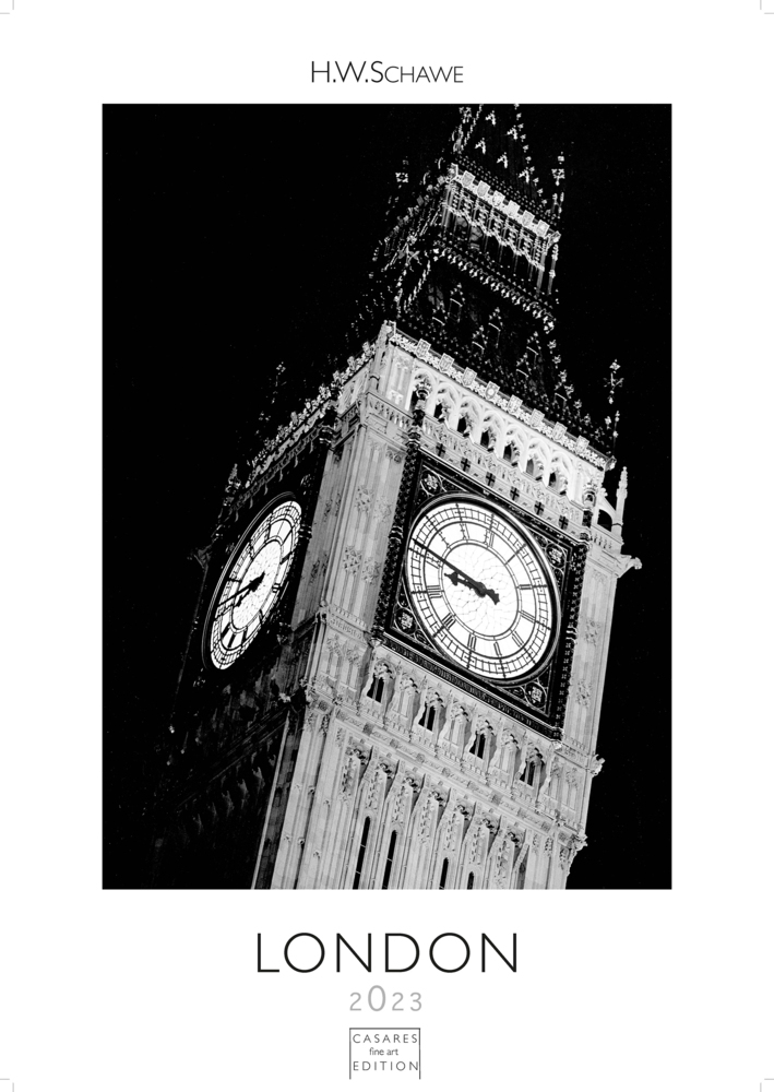 London schwarz-weiss 2023 L 59x42cm