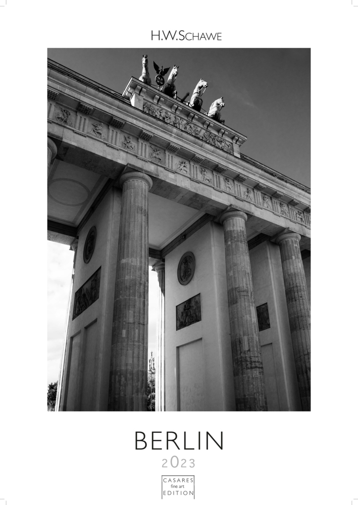 Berlin schwarz-weiss 2023 L 59x42cm
