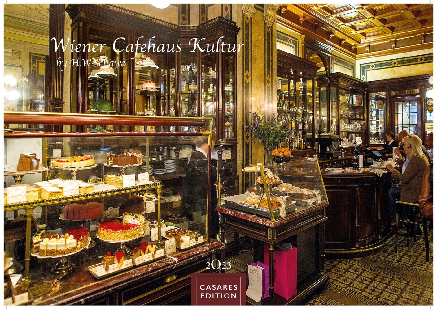 Wiener Caféhaus Kultur 2023 L 35x50cm