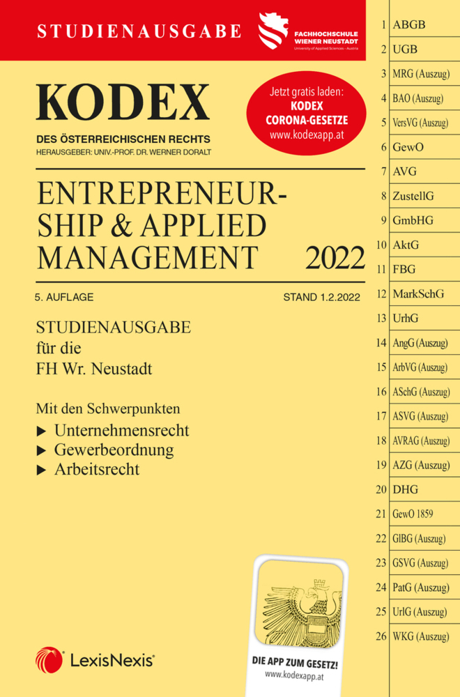 KODEX Entrepreneurship & Applied Management 2022 - inkl. App