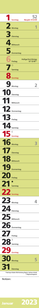 Streifenplaner Colour 2023