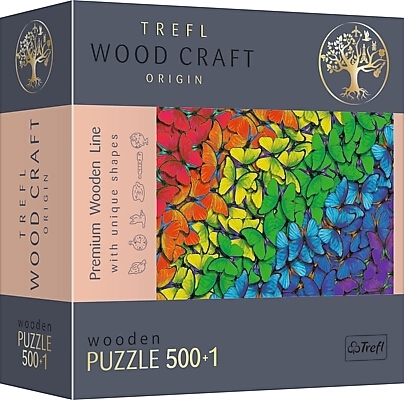 Regenbogen Schmetterlinge (Holzpuzzle)