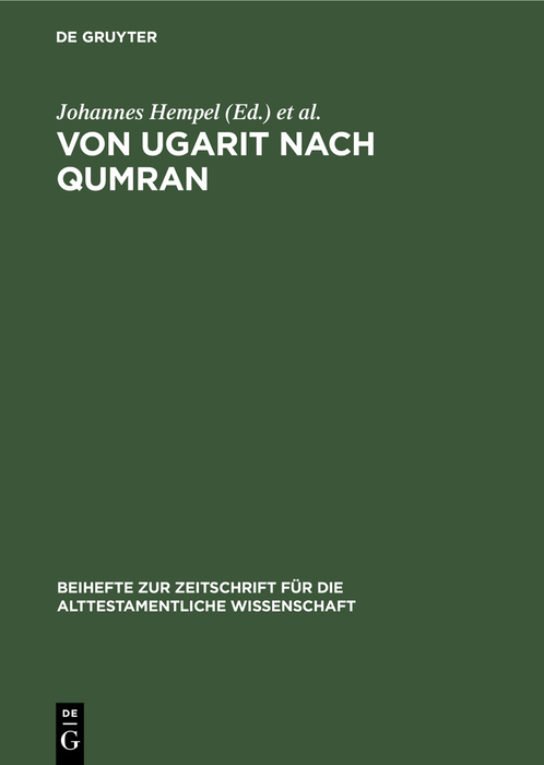 Von Ugarit nach Qumran