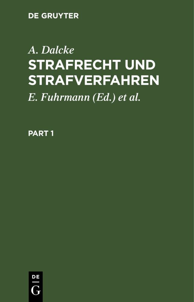 Strafrecht und Strafverfahren