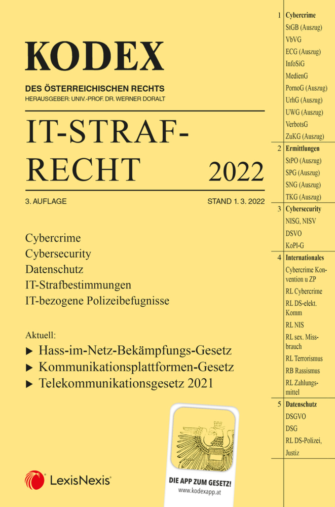 KODEX IT-Strafrecht 2022 - inkl. App