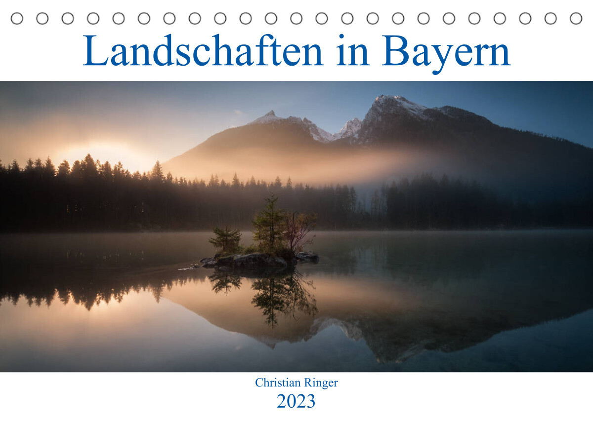 Bayerische Landschaften (Tischkalender 2023 DIN A5 quer)