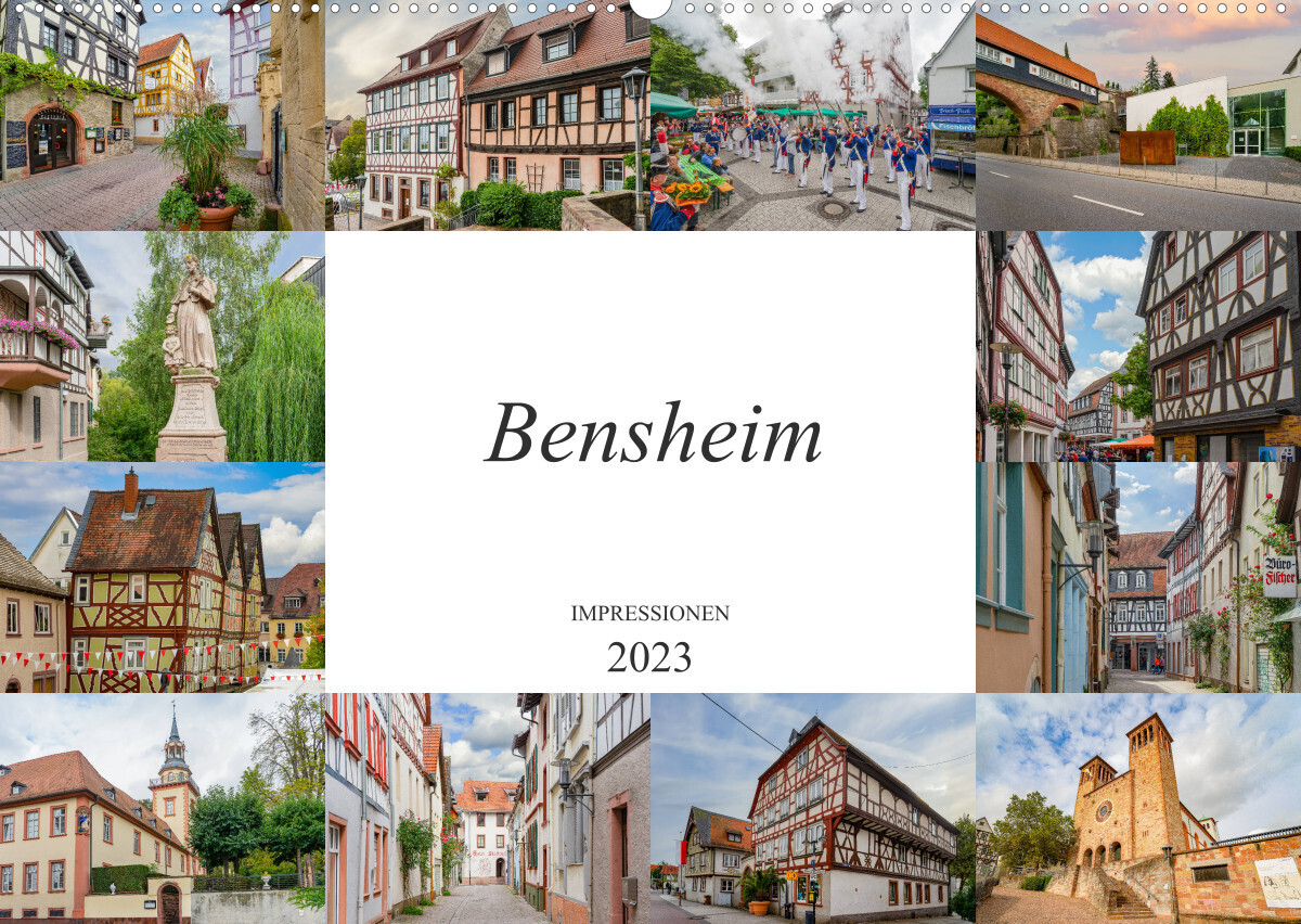Bensheim Impressionen (Wandkalender 2023 DIN A2 quer)