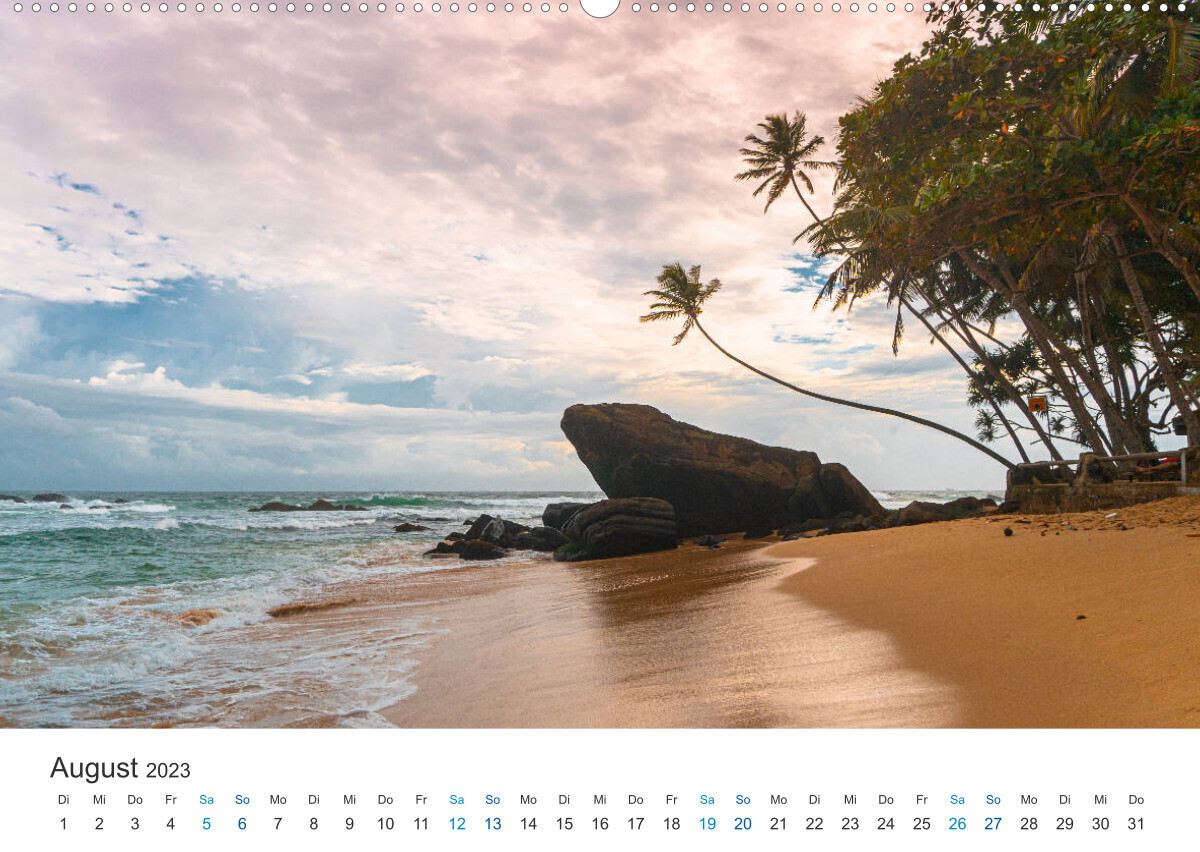 Traumziel Sri Lanka (Premium, hochwertiger DIN A2 Wandkalender 2023, Kunstdruck in Hochglanz)