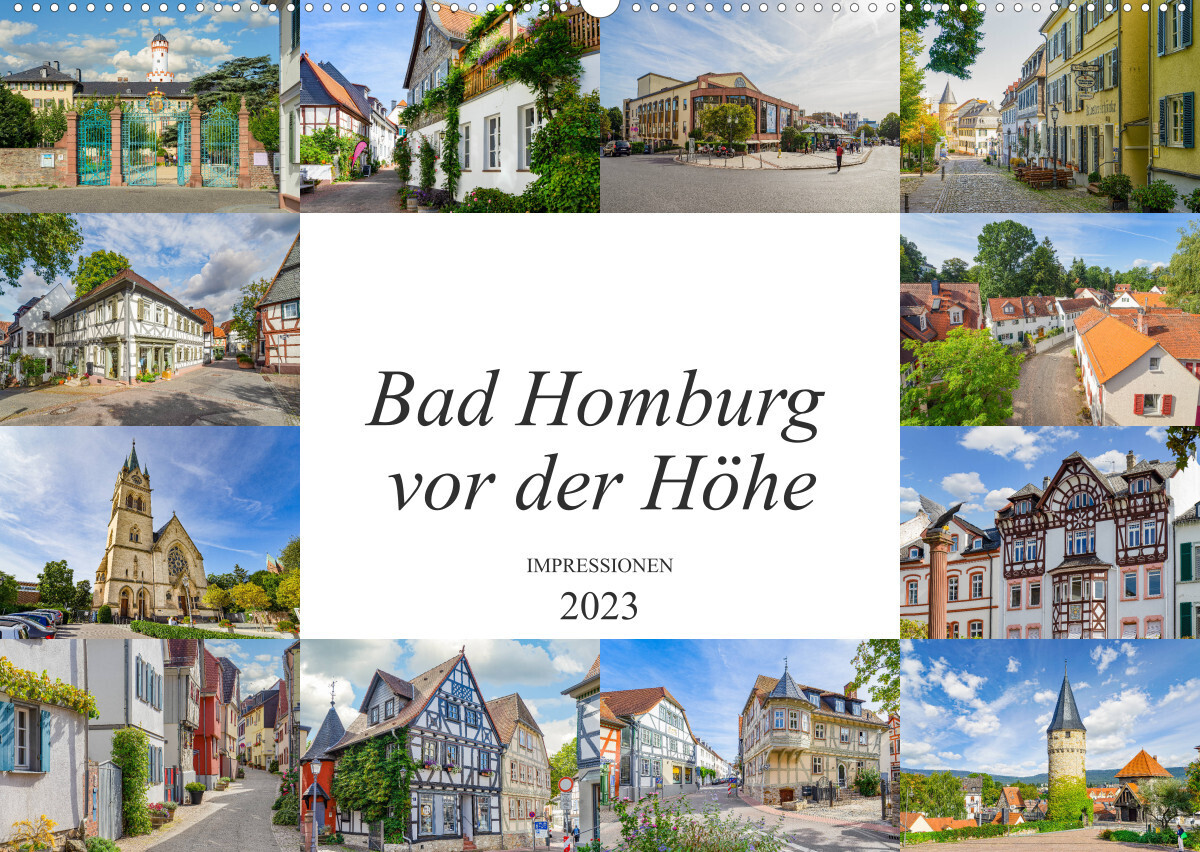 Bad Homburg vor der Höhe Impressionen (Wandkalender 2023 DIN A2 quer)