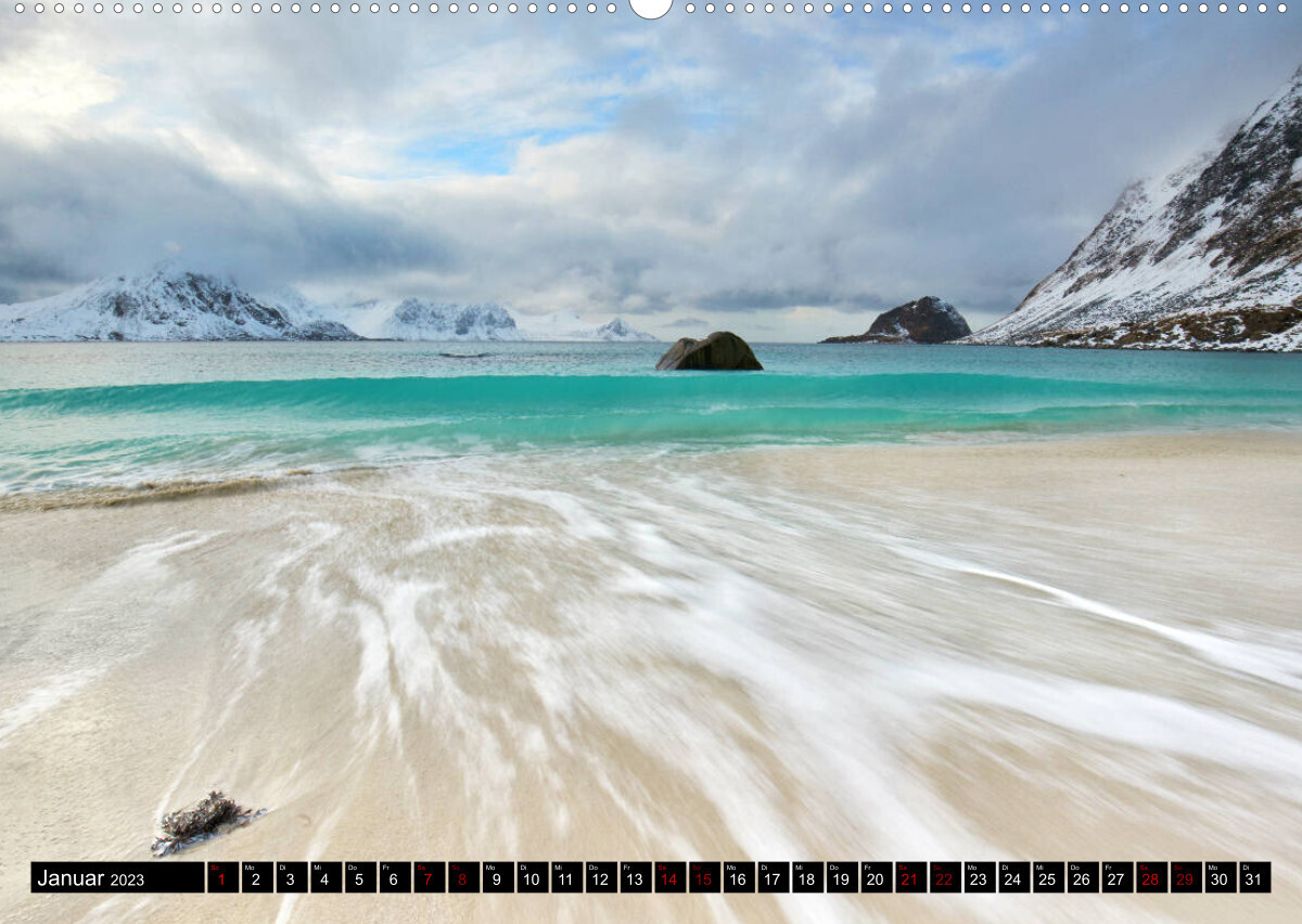 Lofoten Inselzauber (Premium, hochwertiger DIN A2 Wandkalender 2023, Kunstdruck in Hochglanz)