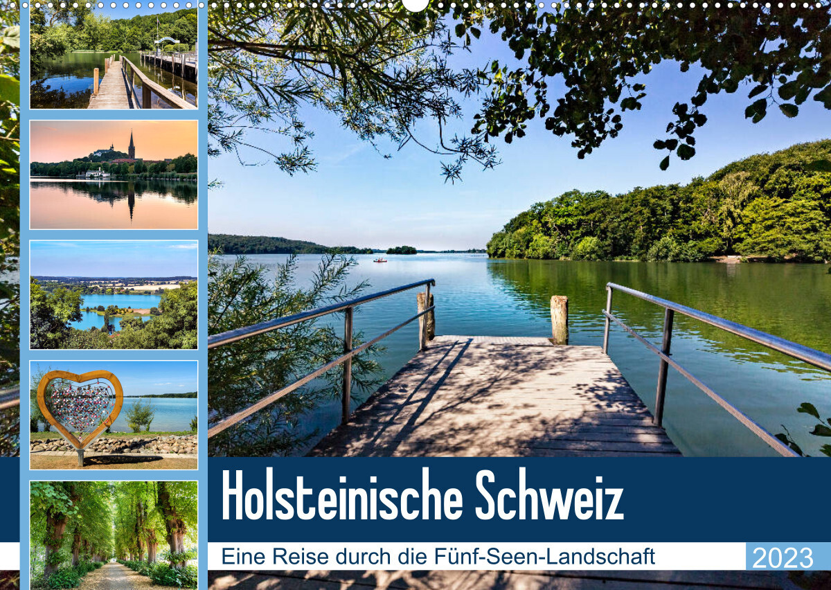 Holsteinische Schweiz - Fünf-Seen-Landschaft (Wandkalender 2023 DIN A2 quer)