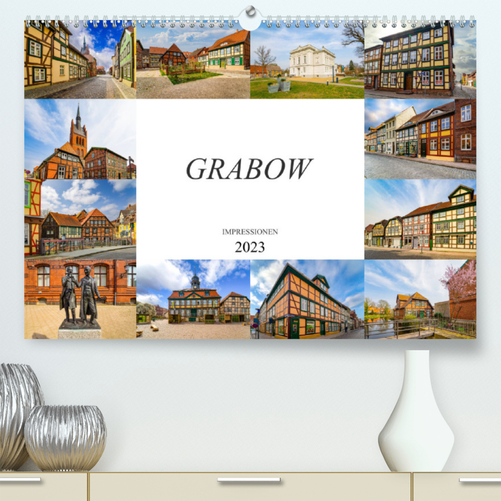 Grabow Impressionen (Premium, hochwertiger DIN A2 Wandkalender 2023, Kunstdruck in Hochglanz)