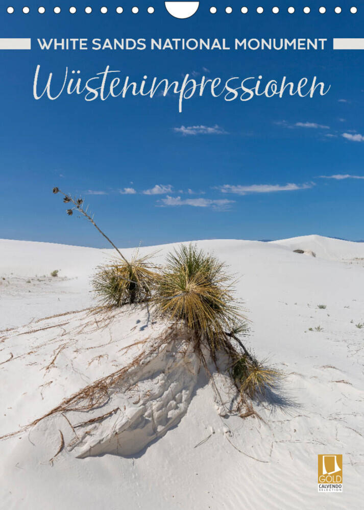 WHITE SANDS NATIONAL MONUMENT Wüstenimpressionen (Wandkalender 2023 DIN A4 hoch)