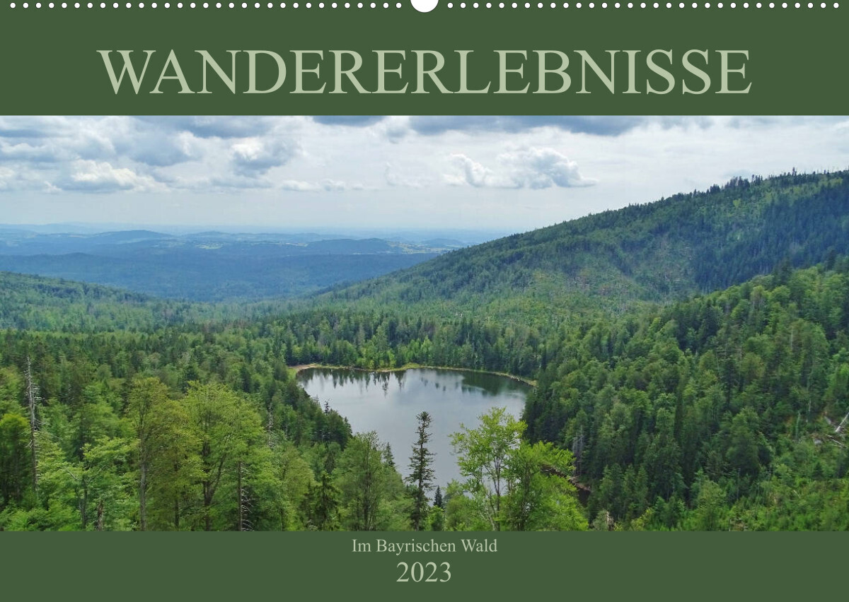 Wandererlebnisse im Bayrischen Wald (Wandkalender 2023 DIN A2 quer)