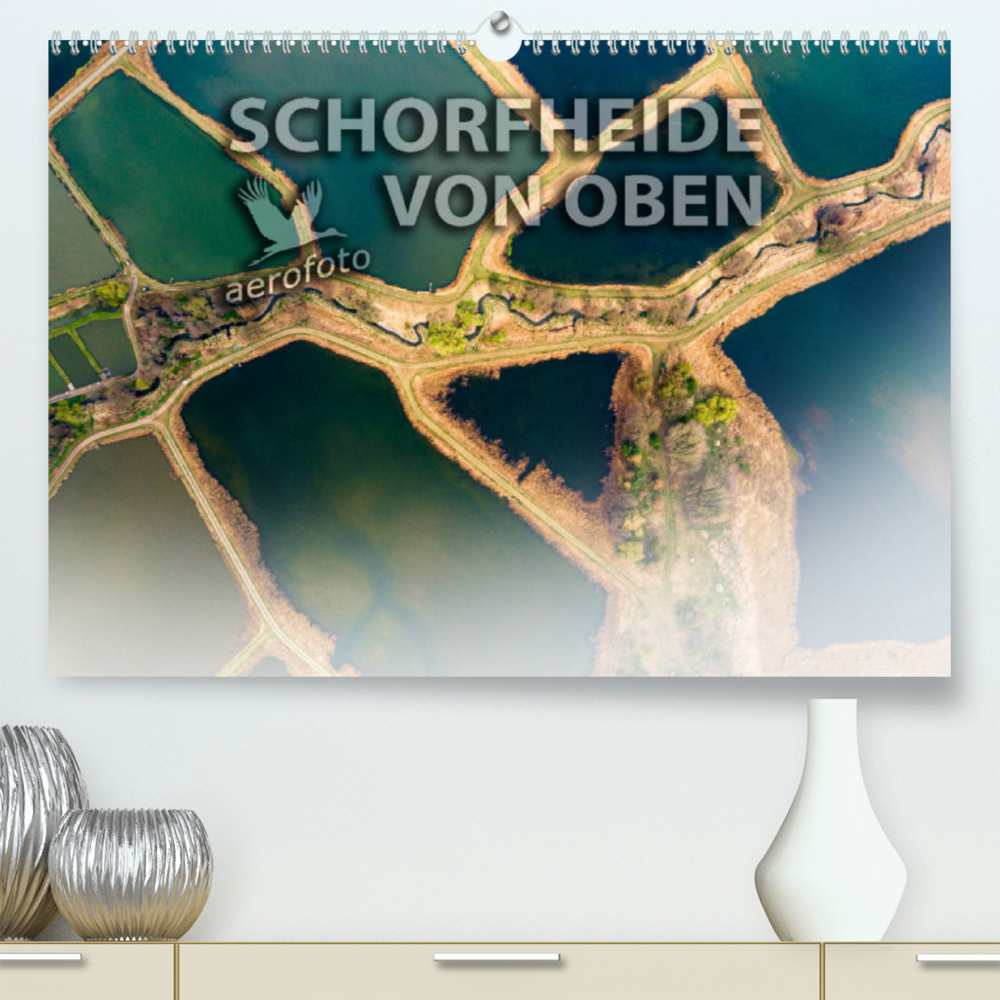 Schorfheide von oben (Premium, hochwertiger DIN A2 Wandkalender 2023, Kunstdruck in Hochglanz)