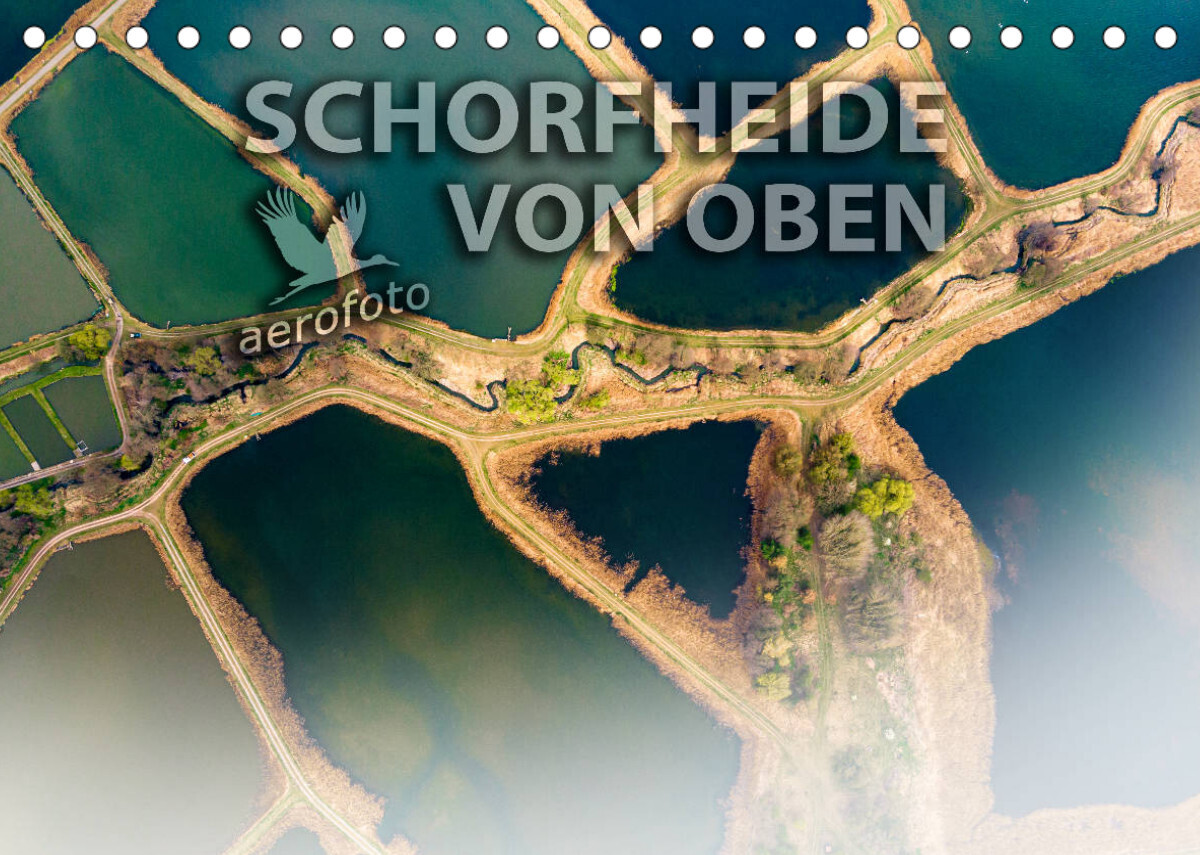 Schorfheide von oben (Tischkalender 2023 DIN A5 quer)
