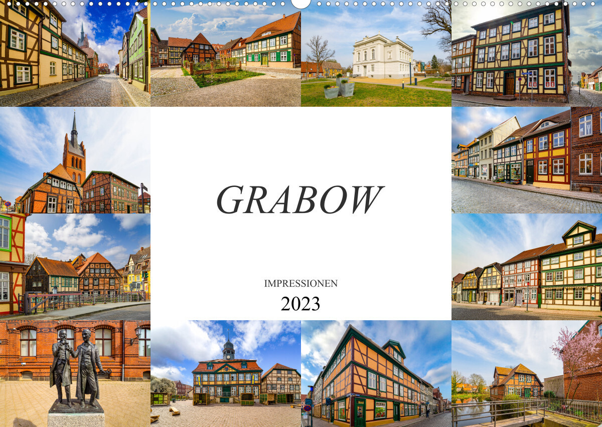 Grabow Impressionen (Wandkalender 2023 DIN A2 quer)