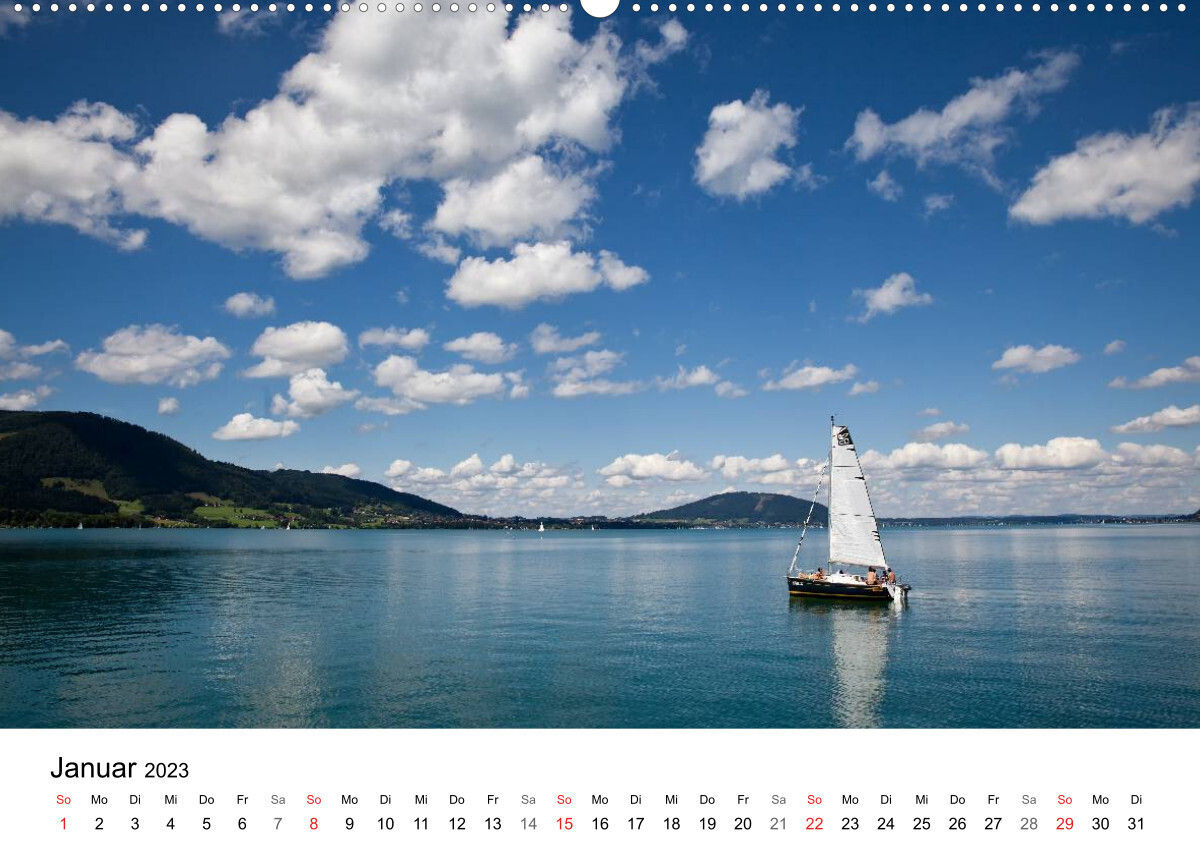 Salzkammergut - Die schönsten Seen Oberösterreichs (Premium, hochwertiger DIN A2 Wandkalender 2023, Kunstdruck in Hochglanz)