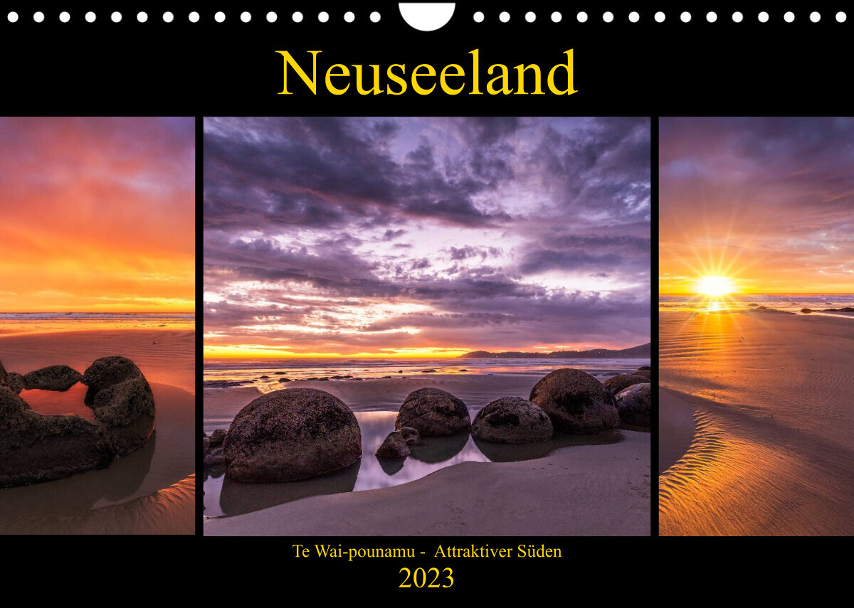 Neuseeland - Attraktiver Süden (Wandkalender 2023 DIN A4 quer)