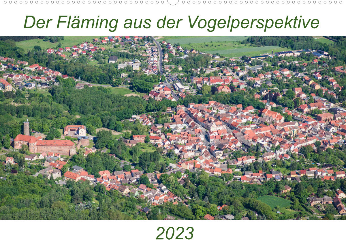 Der Fläming aus der Vogelperspektive (Wandkalender 2023 DIN A2 quer)