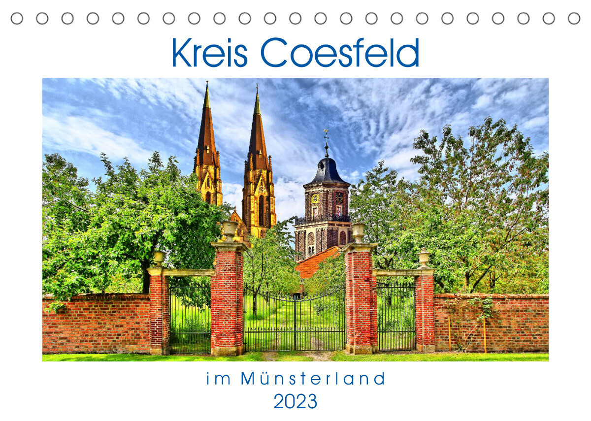 Kreis Coesfeld im Münsterland - Stadt Land Fluß (Tischkalender 2023 DIN A5 quer)