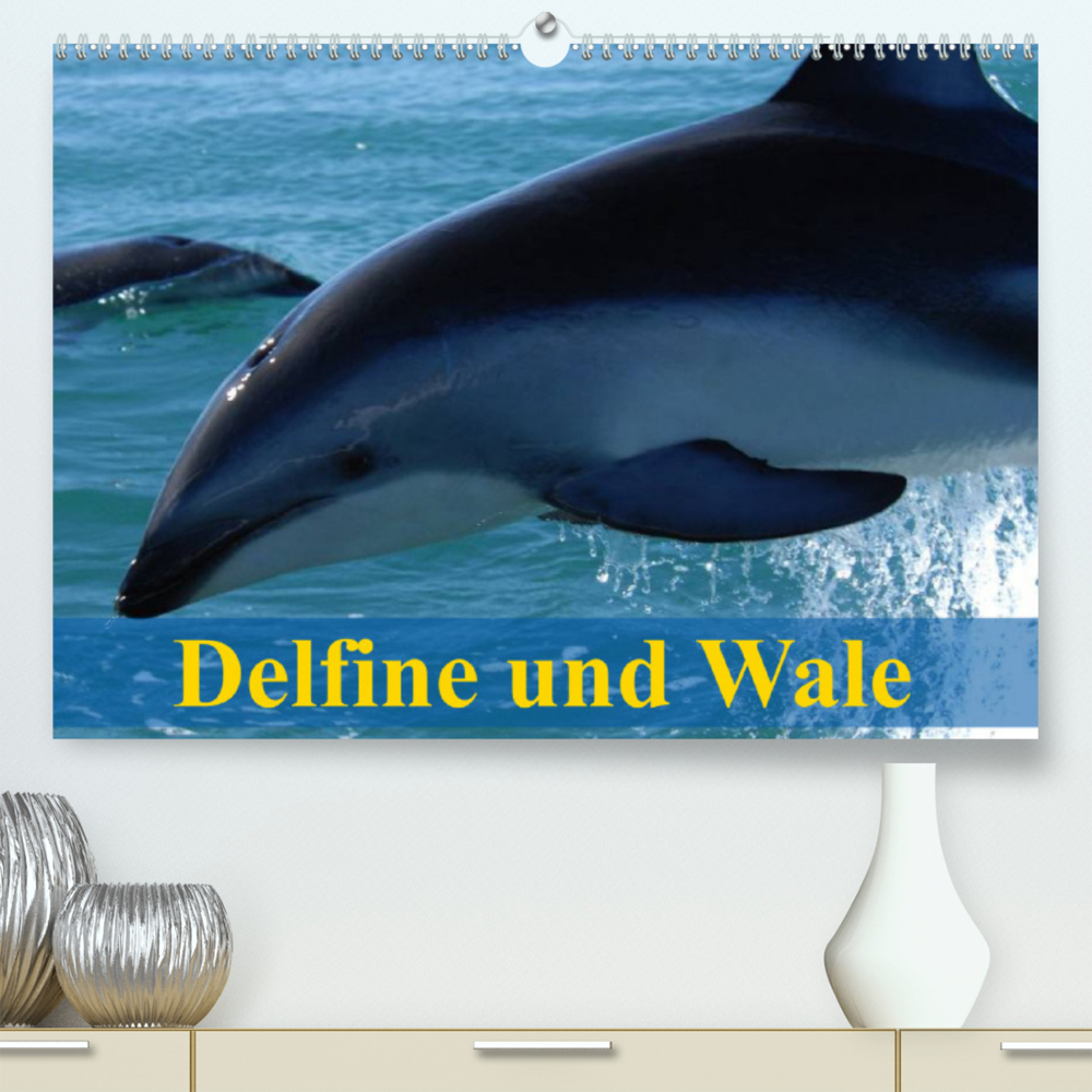 Delfine und Wale (Premium, hochwertiger DIN A2 Wandkalender 2023, Kunstdruck in Hochglanz)
