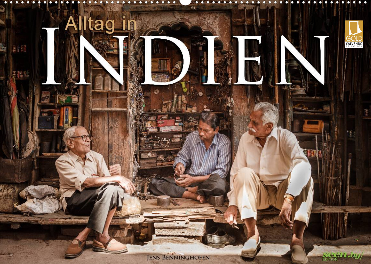 Alltag in Indien (Wandkalender 2023 DIN A2 quer)