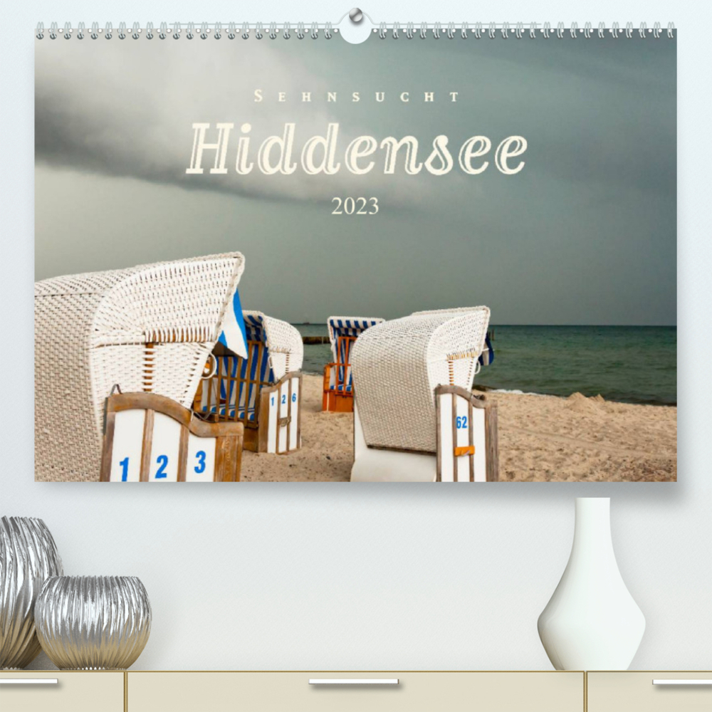 Sehnsucht Hiddensee 2023 (Premium, hochwertiger DIN A2 Wandkalender 2023, Kunstdruck in Hochglanz)