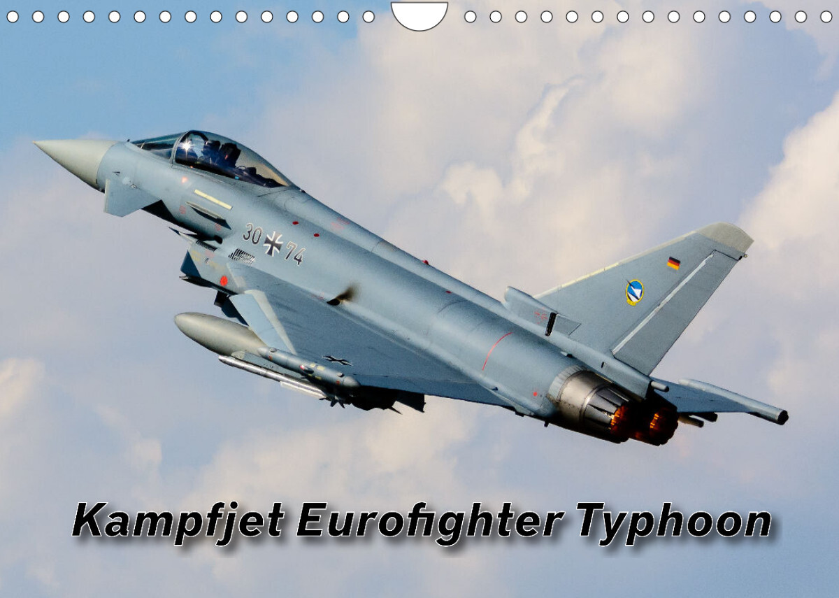Kampfjet Eurofighter Typhoon (Wandkalender 2023 DIN A4 quer)