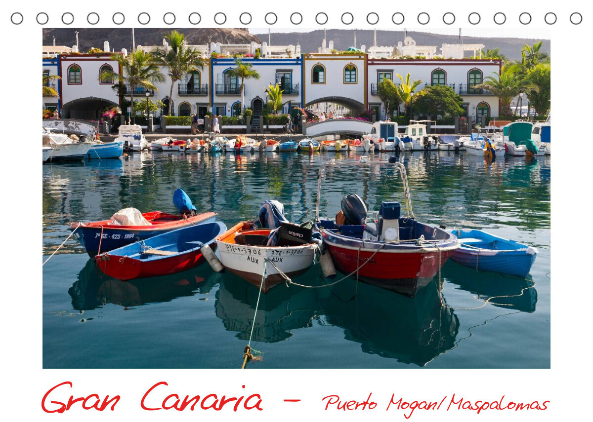 Gran Canaria - Puerto Mogan/Maspalomas (Tischkalender 2023 DIN A5 quer)