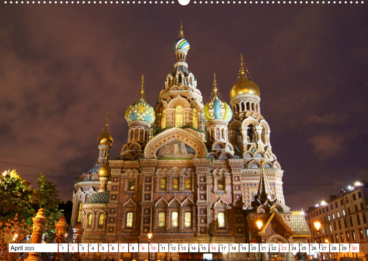 Sankt Petersburg (Premium, hochwertiger DIN A2 Wandkalender 2023, Kunstdruck in Hochglanz)