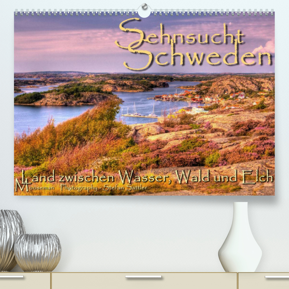 Sehnsucht Schweden - Sverige (Premium, hochwertiger DIN A2 Wandkalender 2023, Kunstdruck in Hochglanz)