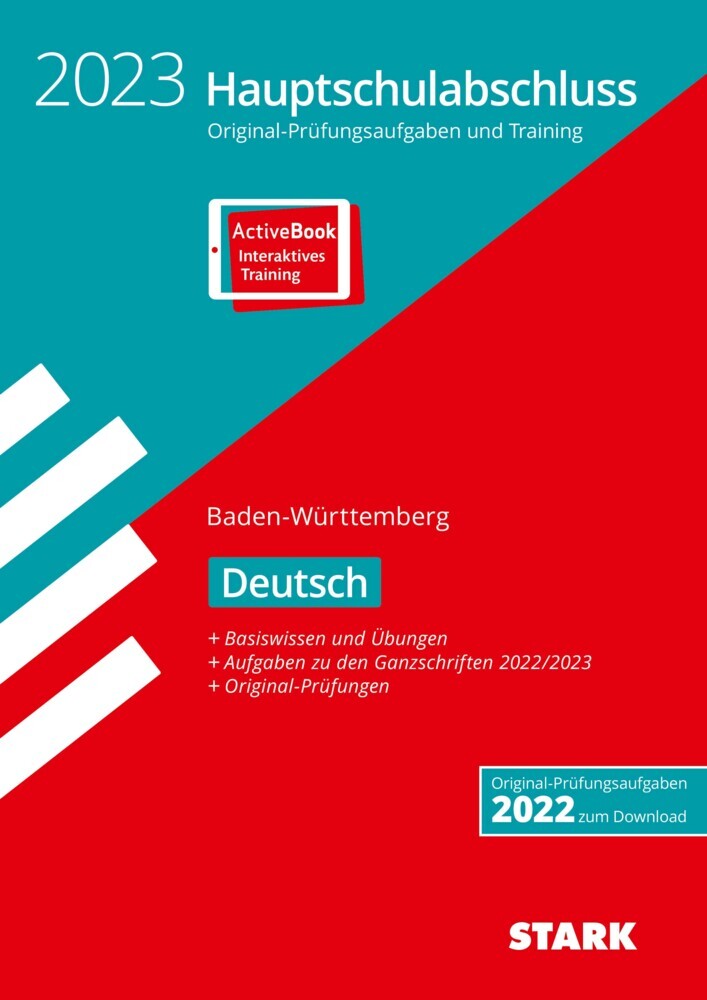 STARK Original-Prüfungen und Training Hauptschulabschluss 2023 - Deutsch 9. Klasse - BaWü, m. 1 Buch, m. 1 Beilage