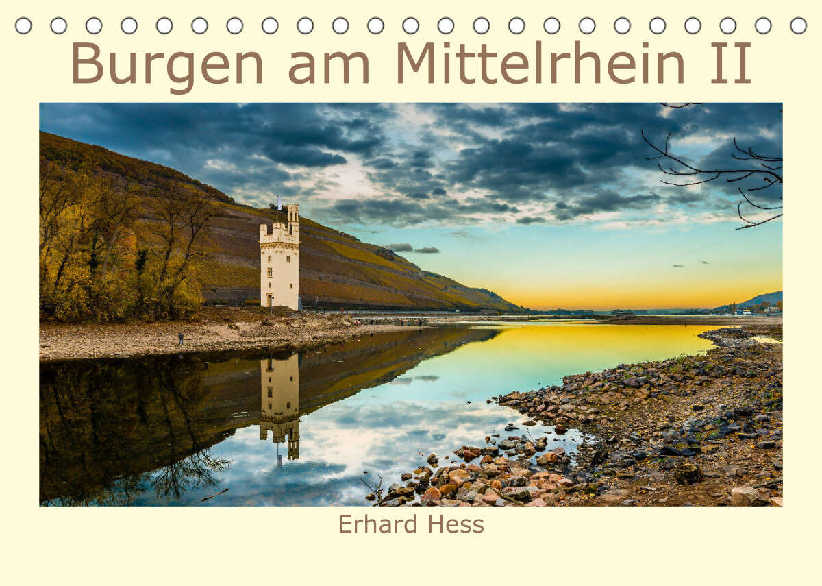 Burgen am Mittelrhein II (Tischkalender 2023 DIN A5 quer)