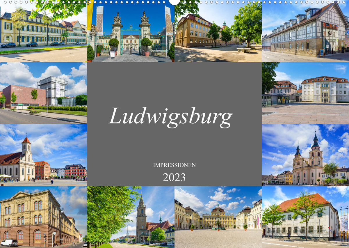 Ludwigsburg Impressionen (Wandkalender 2023 DIN A2 quer)