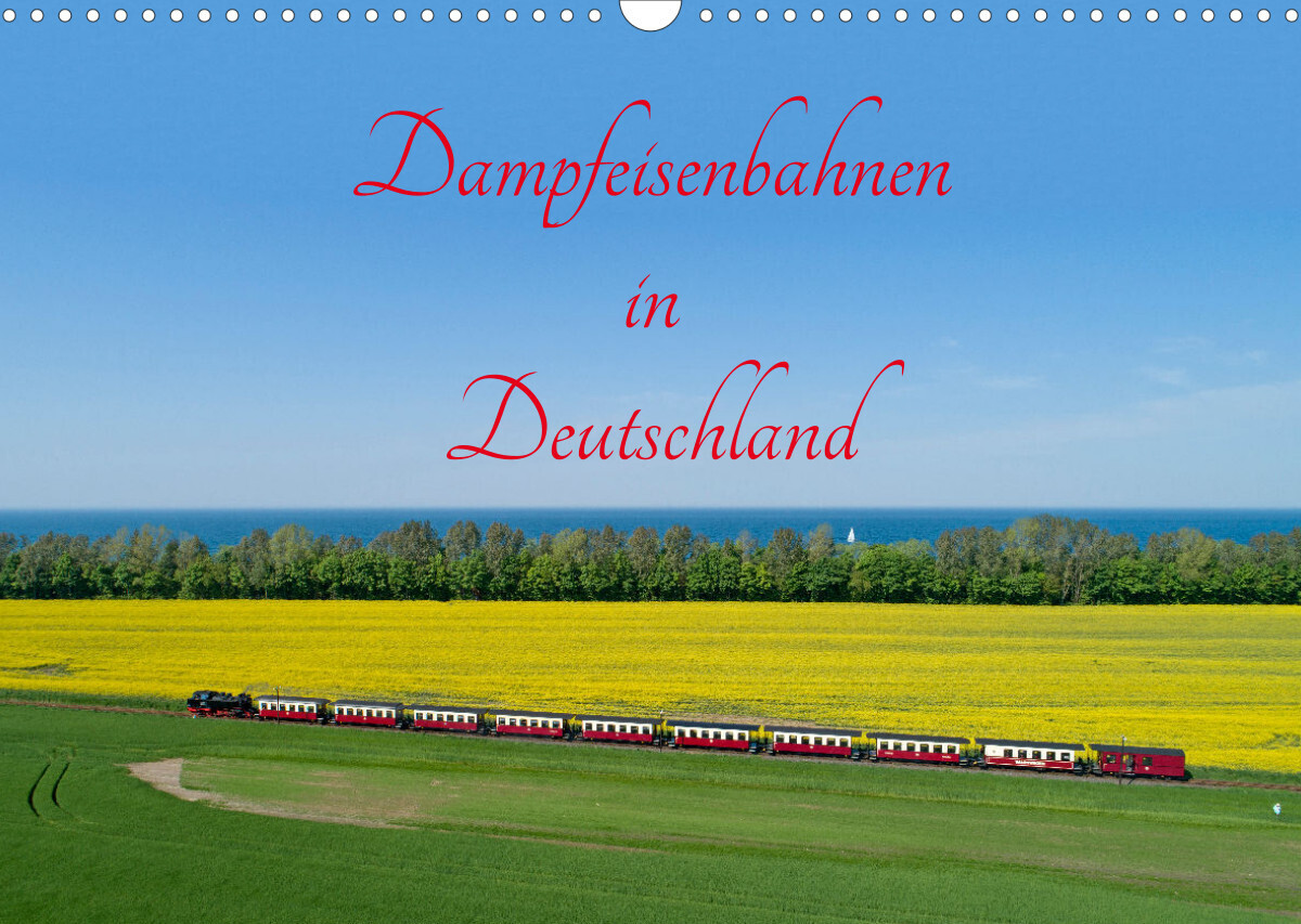 Dampfeisenbahnen in Deutschland (Wandkalender 2023 DIN A3 quer)