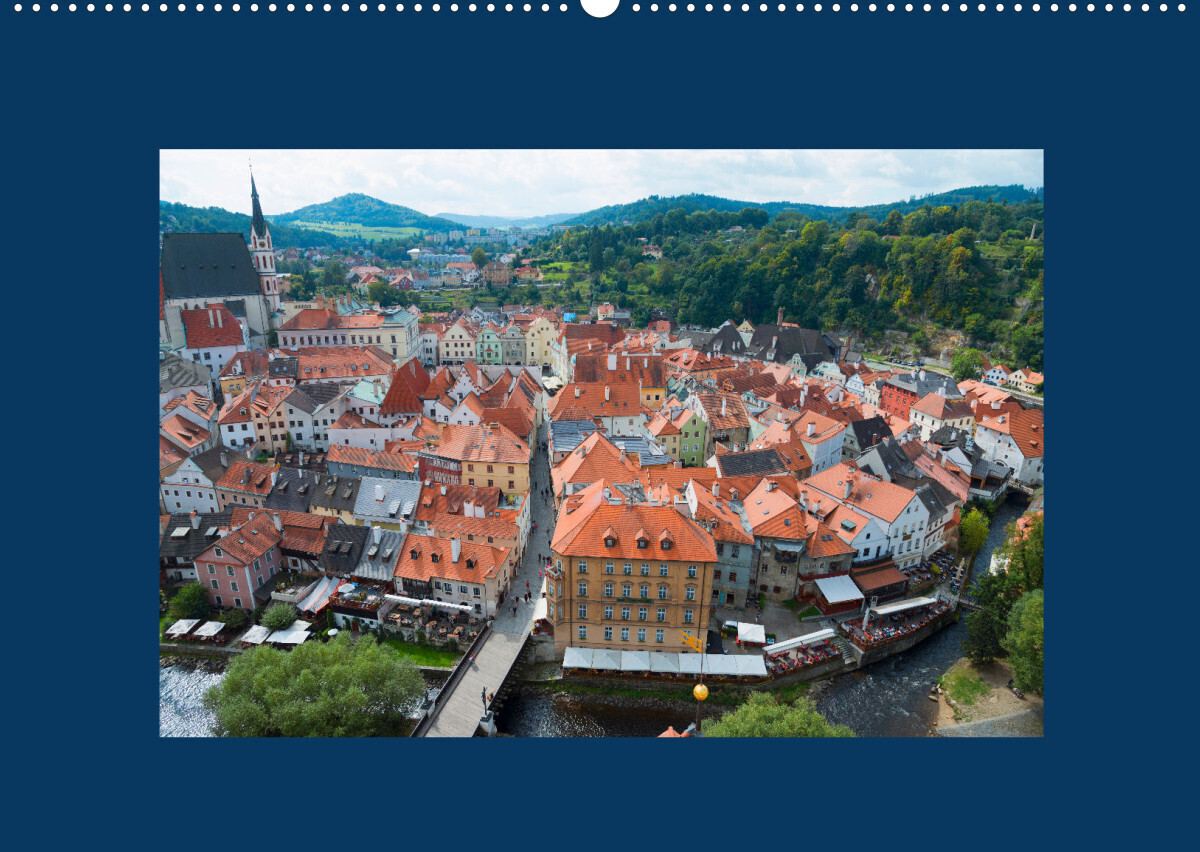Ceský Krumlov - Böhmisch Krumau (Wandkalender 2023 DIN A2 quer)