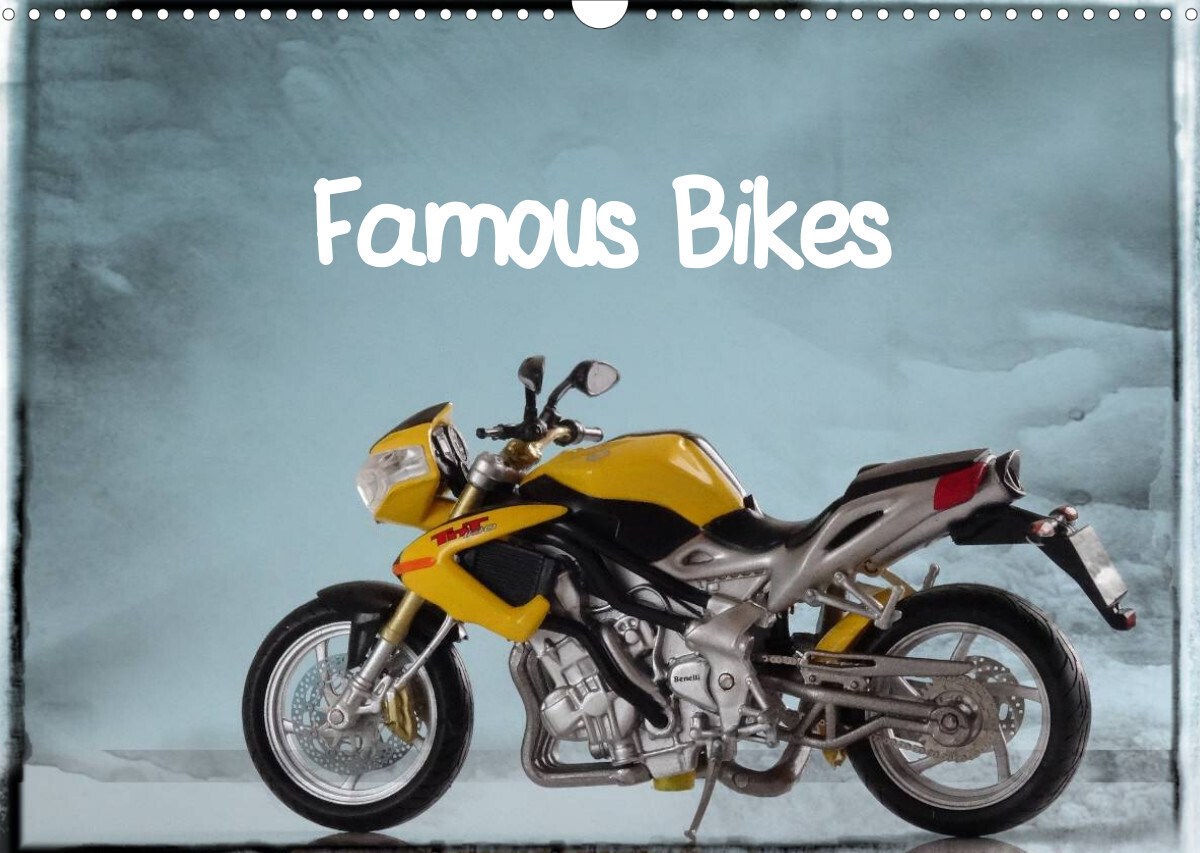 Famous Bikes / UK-Version (Wall Calendar 2023 DIN A3 Landscape)