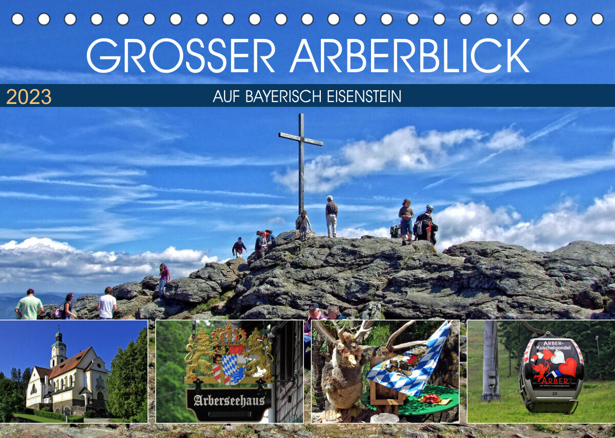 Grosser Arberblick auf Bayerisch Eisenstein (Tischkalender 2023 DIN A5 quer)
