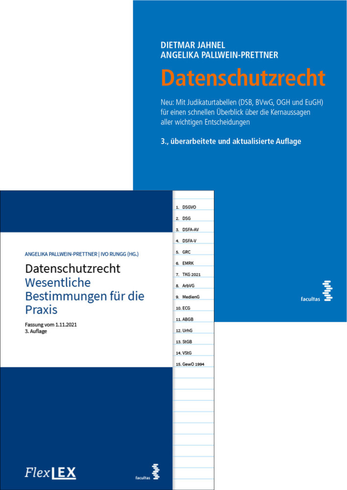 Kombipaket Datenschutzrecht und FlexLex Datenschutzrecht - Wesentliche Bestimmungen für die Praxis